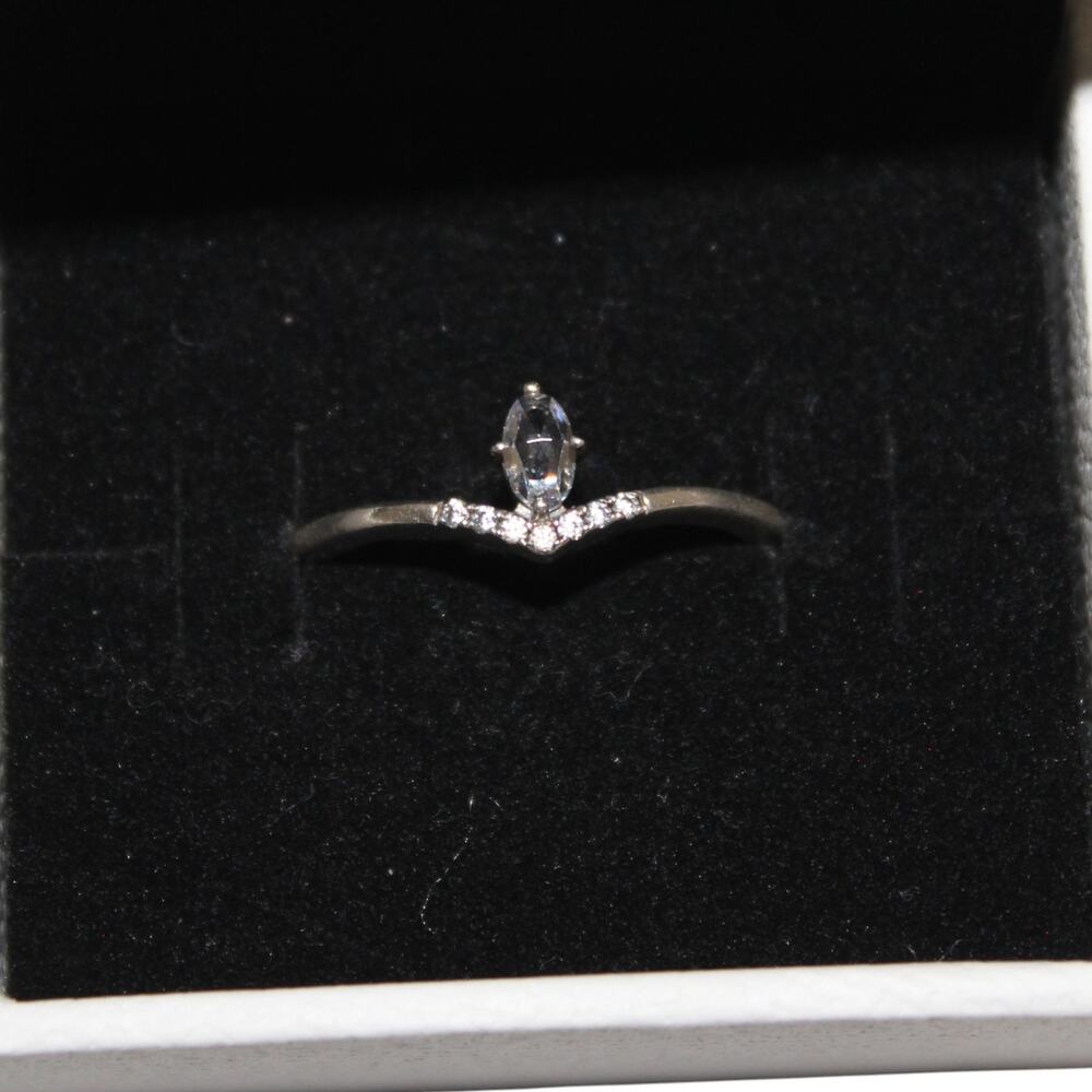 Pandora Sterling Silver Classic Wishbone Ring Size 8.5